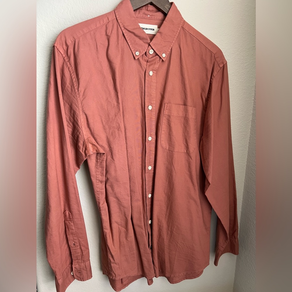 Taylor Stitch - The Jack in Dusty Rose Everyday Oxford